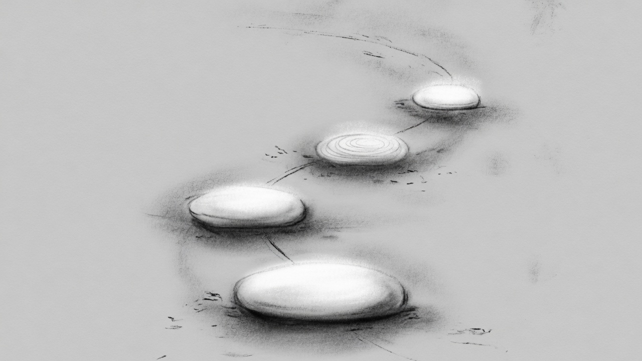 Ilustração do caminho de cuidado